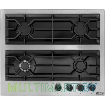 Газовая варочная панель ZorG Technology NT 121 black EMY + inox